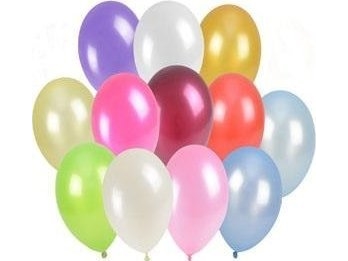 Metalloidut ilmapallot 25cm 100kpl