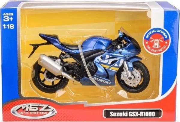 MSZ 1:18 SUZUKI GSX-R1000/ 67703/blå