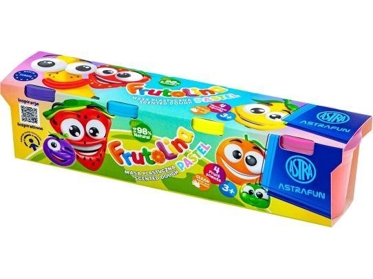 Frutolina Plastikmasse-Sæt Pastel Astra Fun 100 G X 4 Stk.