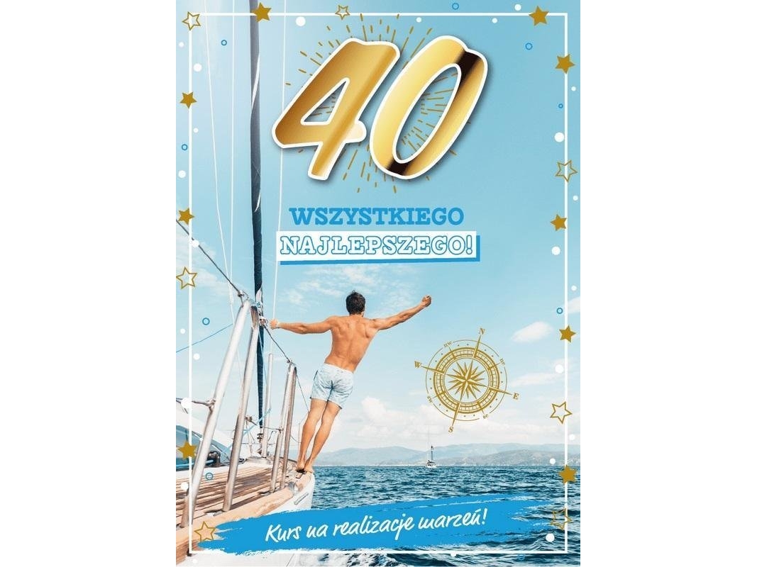 Fødselsdagskort til 40-års fødselsdag