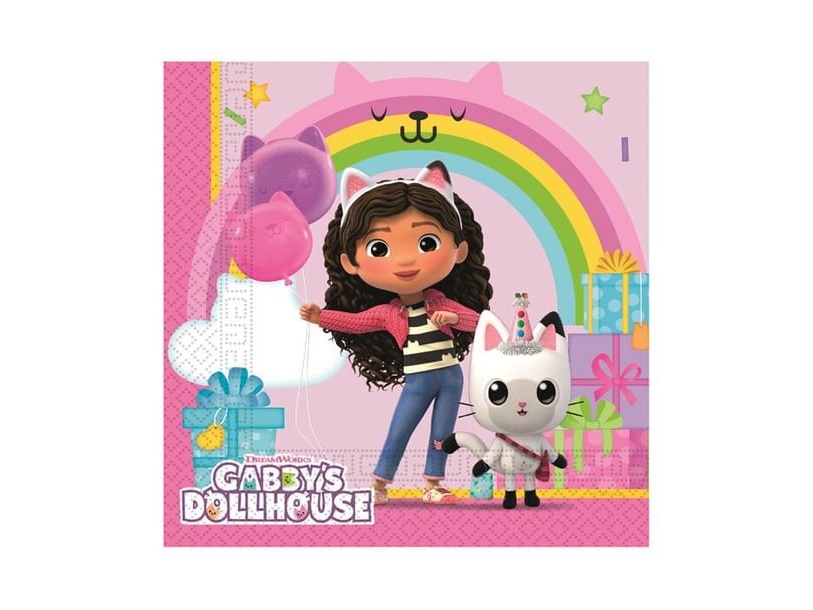 Decorata Party Servietter - 20-pak - 33x33 cm - Gabby's Dollhous