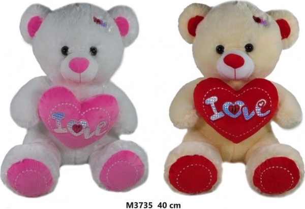 Teddy Bear With Heart 40Cm Mix