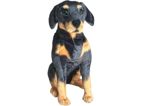 Dubi Sitzender Rottweiler Plüschtier 65 Cm