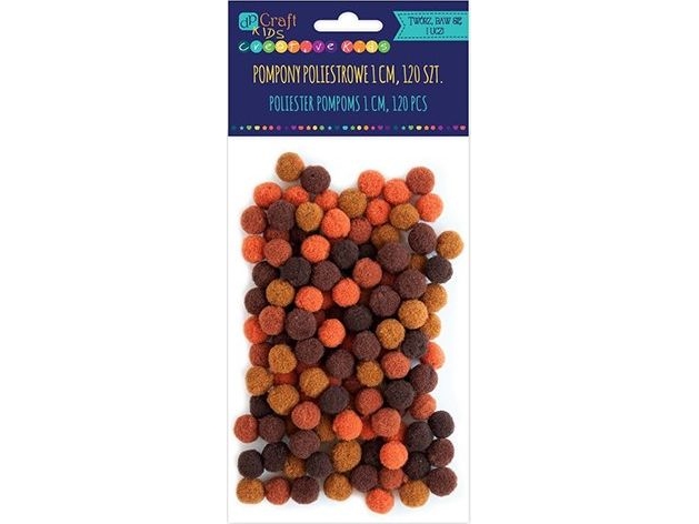 DP Craft pom-poms i polyester DPCRRAFT 1 cm mix brun 120 st Dalprint | Leksaker - Kreativitet - Sy, Sticka & Broderi | GameStuff