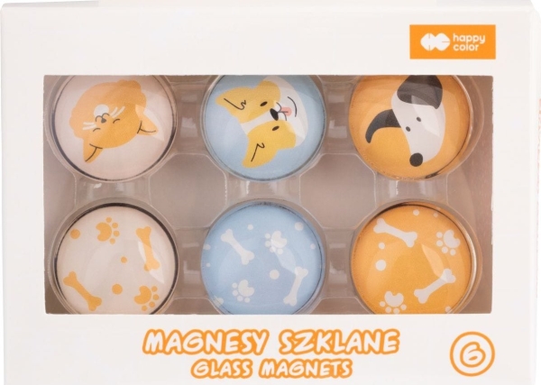 Cat & Dog 6 st glasmagneter HAPPY COLOR | Sport & Träning - Sportskläder - Fanshop & Merchandise | GameStuff