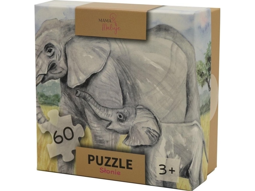 Puzzle 60 Teile Elefanten