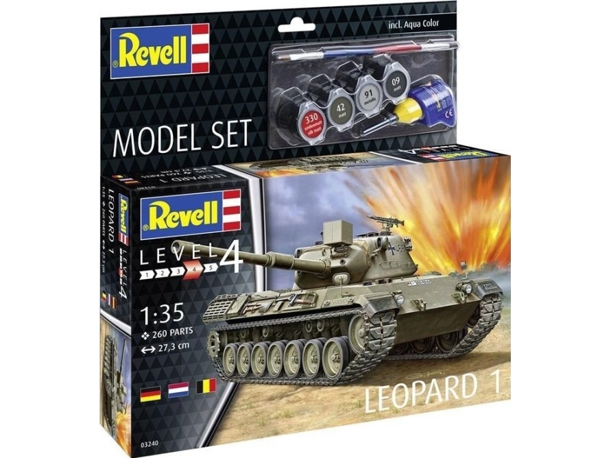 Revell - Leopard 1 - Tank Byggesæt - 1:35 - Level 4 - 03240