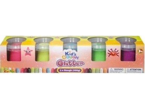 Glitter Plastmasse 5 Farver