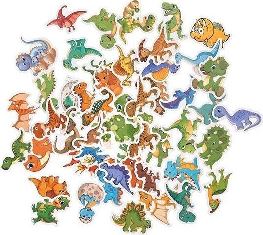 Vinyl Aufkleber Dinosaurier 4-5Cm 50St