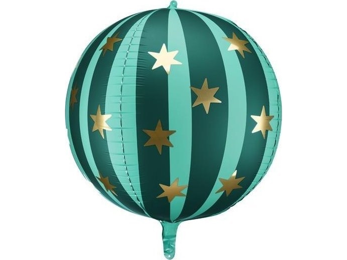 Ballon Folie Ball I Stjerner 75 Cm Grøn 63006