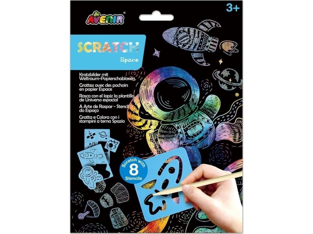 Scratch-Offs With Stencils - Cosmos