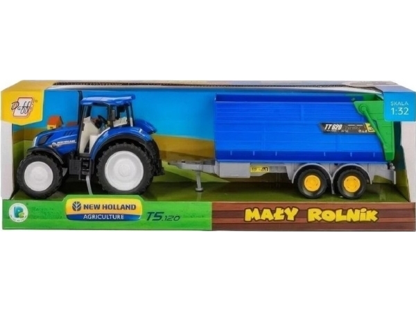 New Holland T5 Zugmaschine Mit Kippanhänger 1:32