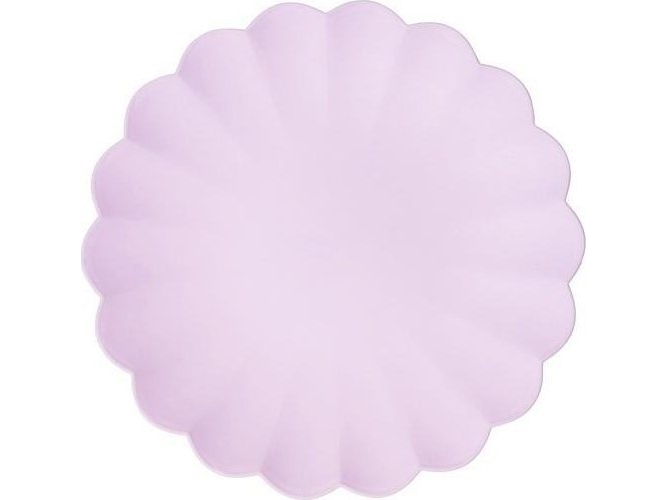 Plasttallerkener lilla 22x22 cm, 4 stk