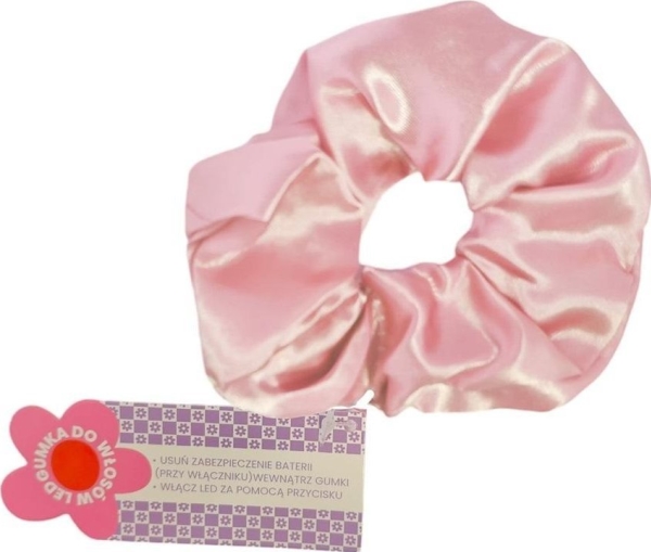 Scrunchie Haar Radiergummi Geführt Rosa