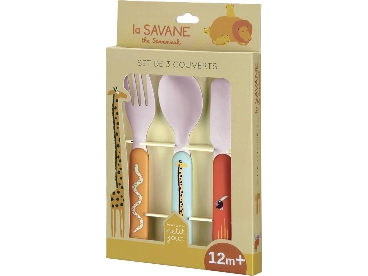 Sæt af bestik til børn 3 el Sawanna