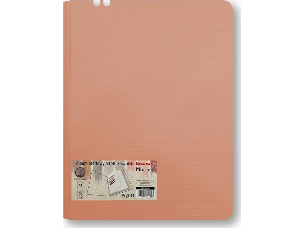 Tilbudsalbum A4 Med 40 Skjorter Morandi Pink