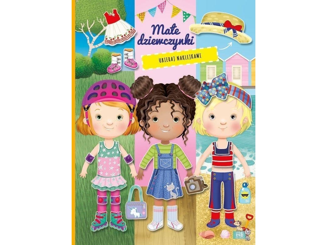 Klistermærkebog: små piger