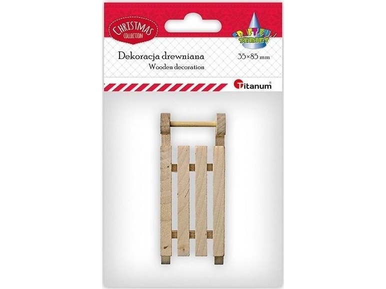 Träsläde 35x85mm höjd 20mm | Skola & Hobby - Konsthantverk - Trävaror | GameStuff