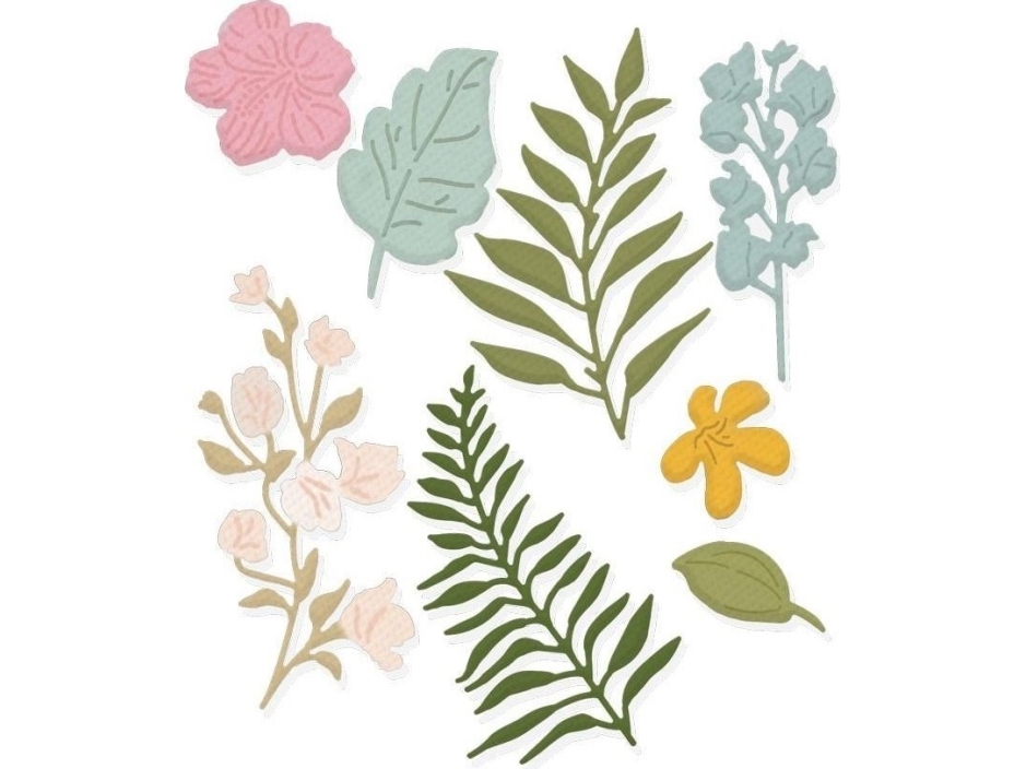 Leikkuuleikkurisarja - Kukkia ja lehtiä 8kpl