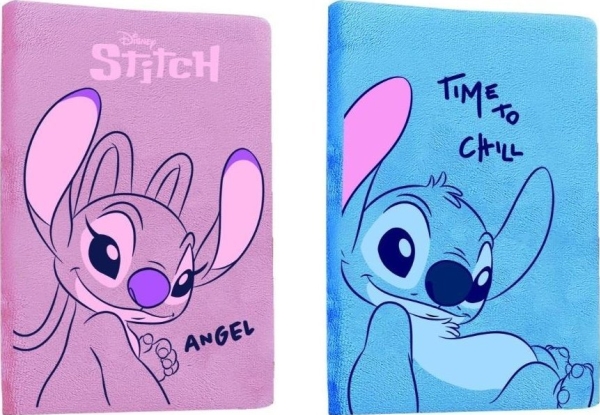 Notebook A5/80K Line Mit Plüschbezug Stichmix