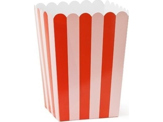 Popcorn-Schachteln 11X11x15,5Cm 6Stück