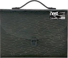 Folding folder with handle black