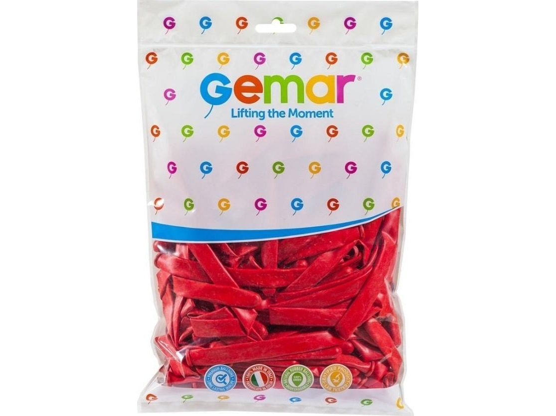 Italienische Schlauchballons Rot 7,5Cm 100Stk
