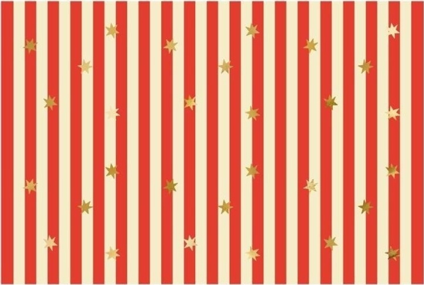 Papiertischdecke Streifen Mit Sternen 180X120cm