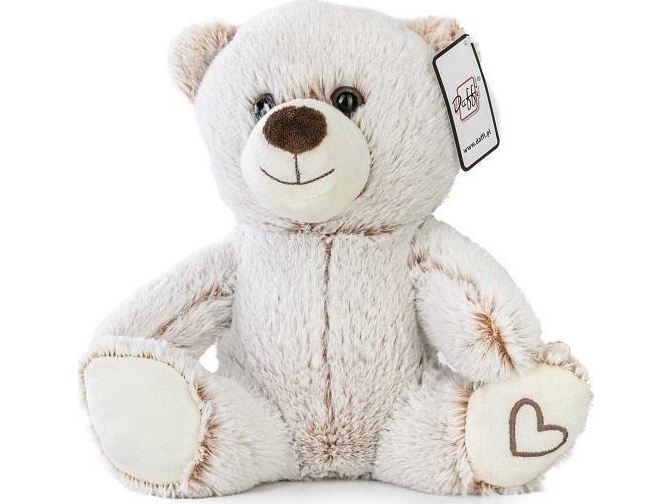 Beigefarbener Teddybär Sitzend Mit Herz