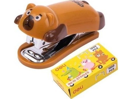 Hefter Für Bis Zu 15 Blatt Heftklammern 10 Bär Braun Deli