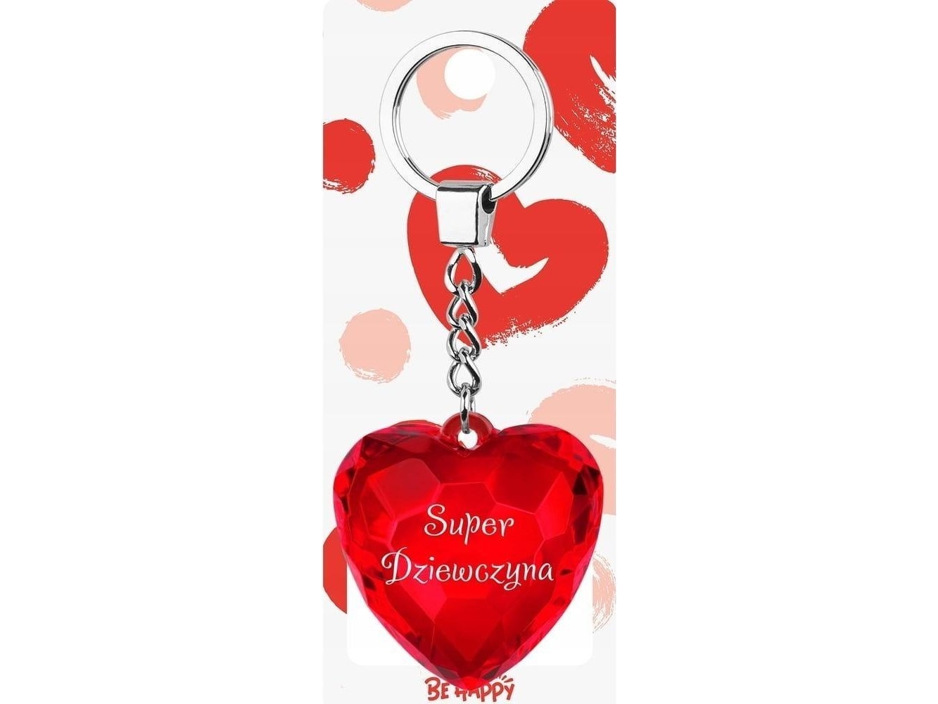 Nyckelring hjärta Super Dziewczyna | Sport & Träning - Tillbehör - Smycken | GameStuff