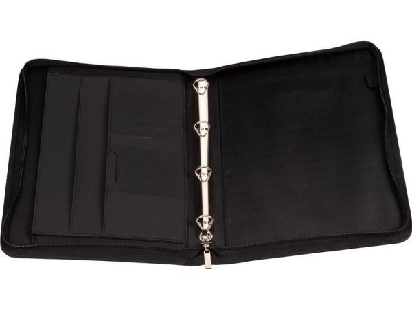 A4 609 Schwarz Zip Folder
