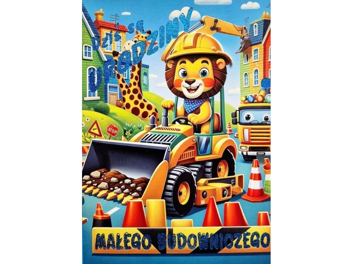 Karnet Fødselsdagskort Byggeren 3K