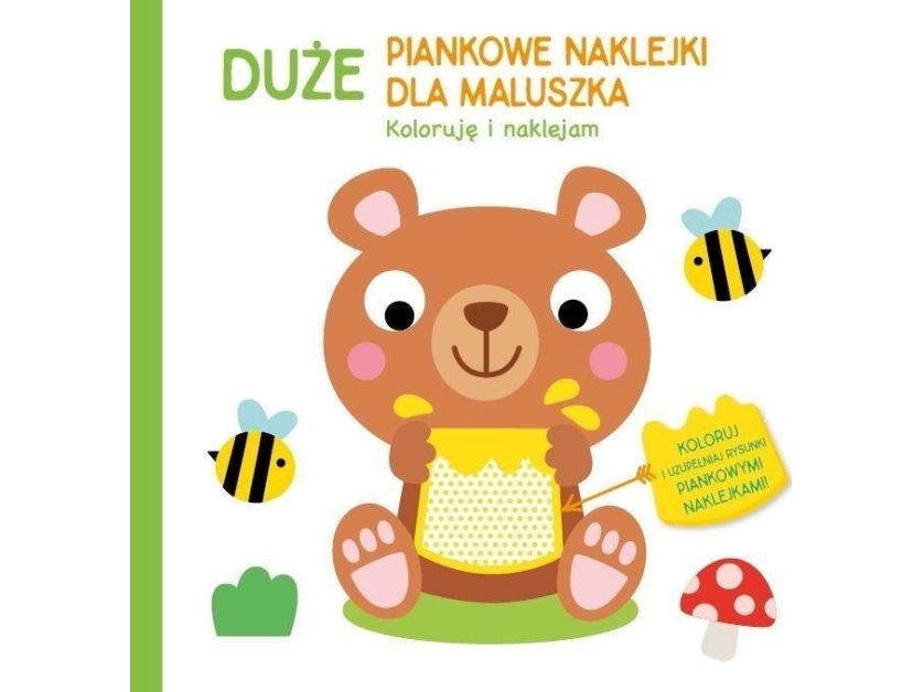 Store Skumklistermærker Til Det Lille Barn. Bamse