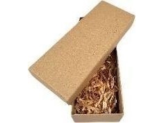 Gaveæske kraft beige 20x8x5,5 cm