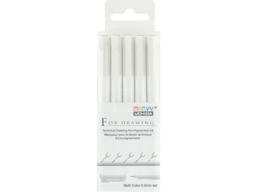 Grafiske Blyanter 0,3 Mm 5 Farver
