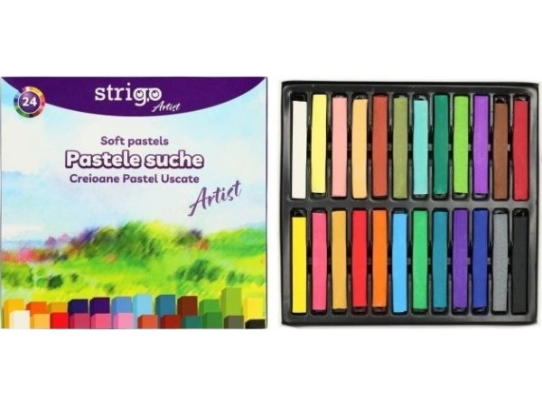 Dry Pastels 24 Colors Strigo