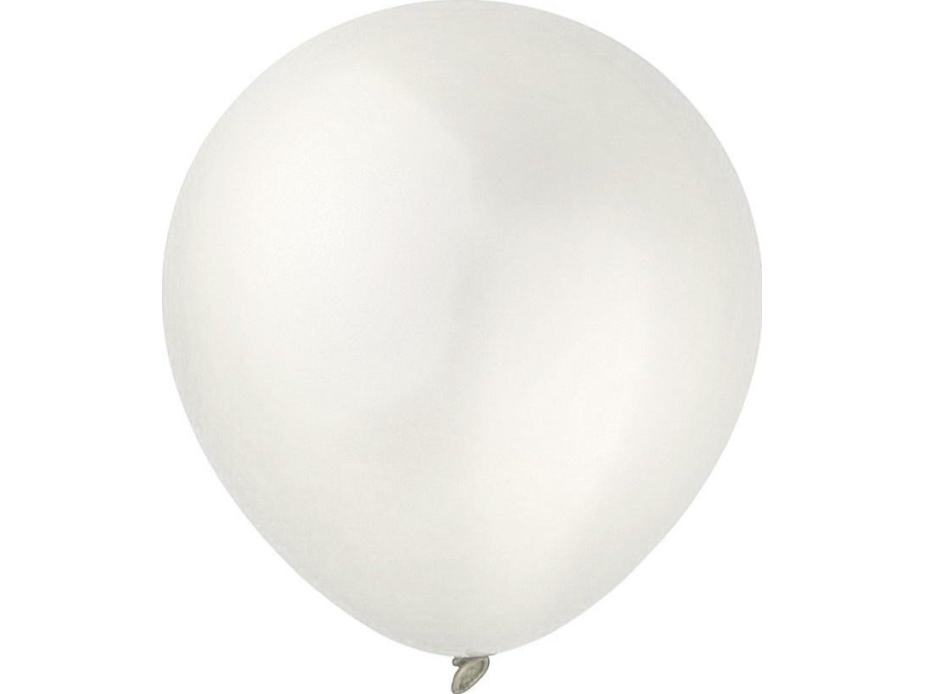 Decomex Metallic Pearl White 100Pcs Balloons