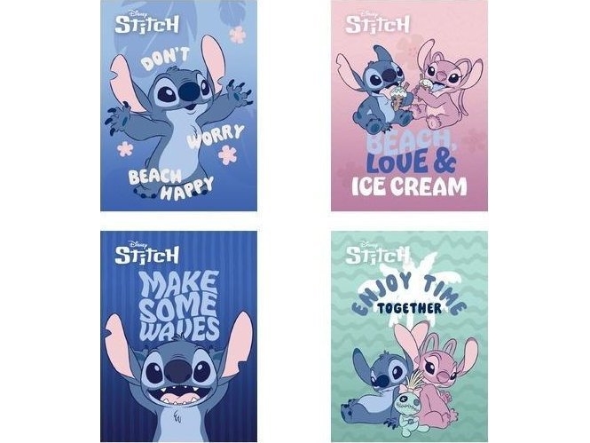 Stitch Notebook A5/16K Checkered (15Pcs)
