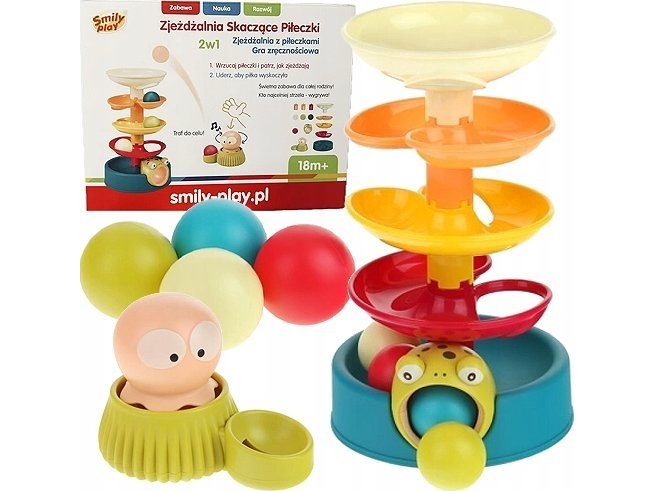 Smily Play Rutschkana med hoppande boll SmilyPlay SP84959 | Utomhusleksaker - Studsmattor & Hoppborg - Hoppborg | GameStuff