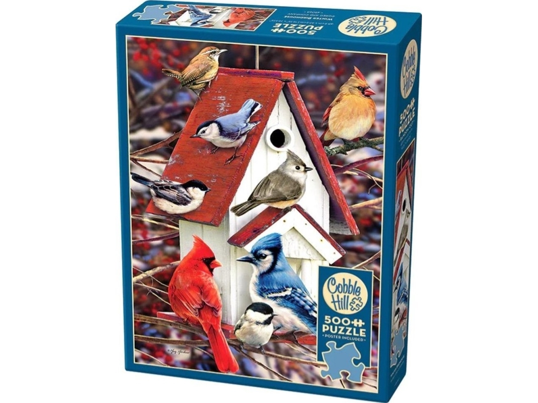 Puzzle 500 Winter-Vogelhaus G3