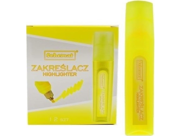 Gelber Textmarker (12 Stck.)