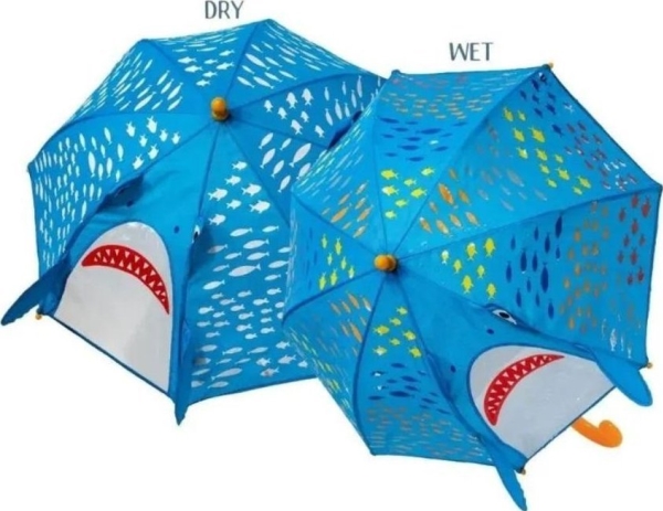 3D-Farbwechselnder Regenschirm-Hai