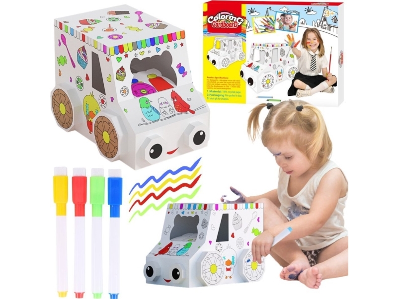 KONSTSATS BIL MÅLNING VIKNING FÄRGLÄGGNING KARTONG | N - A | GameStuff