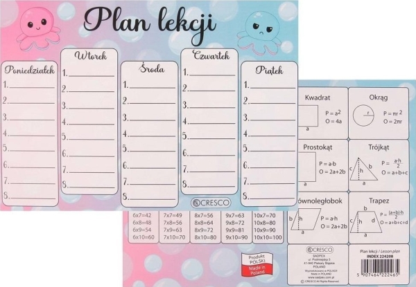 Tidtabell A5 Octopus (25st) | Papper & Emballage - Kalendrar & Anteckningsböcker - Kalendare | GameStuff