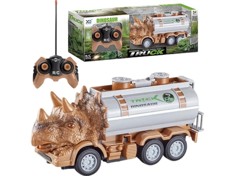 ProNice RC dino-lastbil med cistern-tank, fjärrstyrd, ljus och ljud | Radiostyrd - Modellastbil - Lastbil | GameStuff