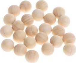 Trækugler uden hul natur 14mm 25stk