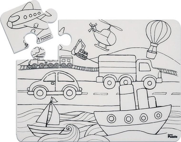 Puzzle Autos Funny Mat Strigo
