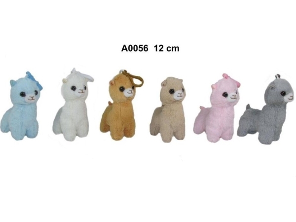 Alpaka Nøglering 12 Cm Mix
