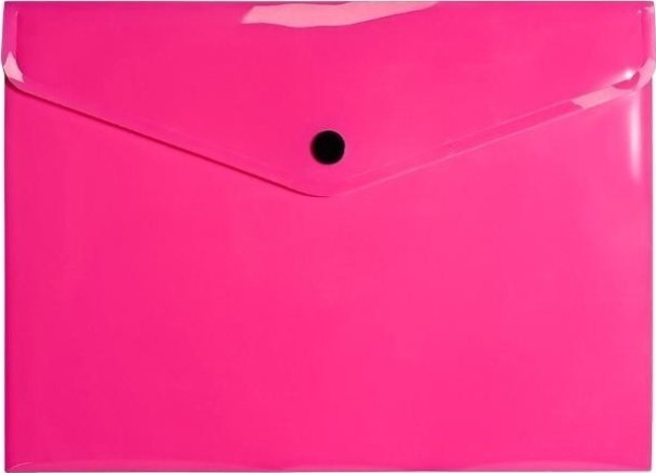 A5 PP mappe/omslag neon rosa